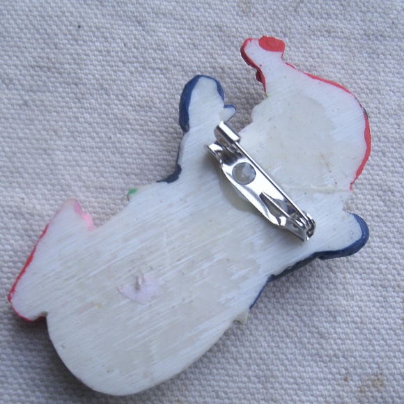 Vintage Holiday Snowman Pin - Picture 7 of 8